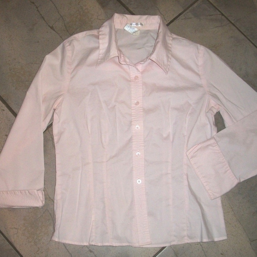 Old Navy Perfect Fit Pink 3/4 Sleeve Blouse Shirt